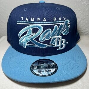 Tampa Bay Rays New‎ Era 9FIFTY Snapback Hat Blue MLB Baseball Cap